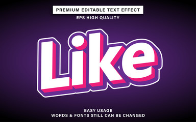 like text effect