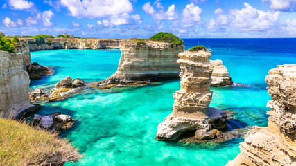 Wall Mural - Amazing sea scenery in Puglia. 