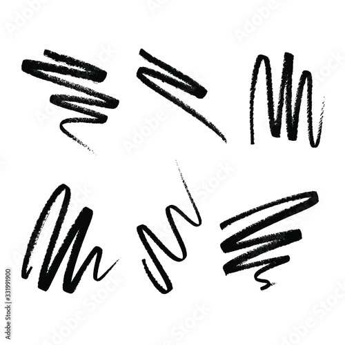 Fotografía Liner or marker texture set