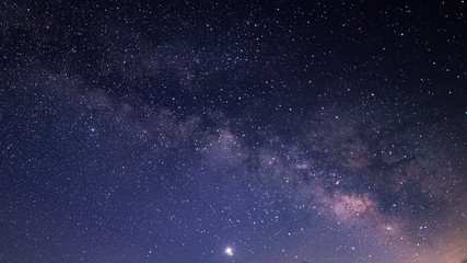 abstract space background with milky way core