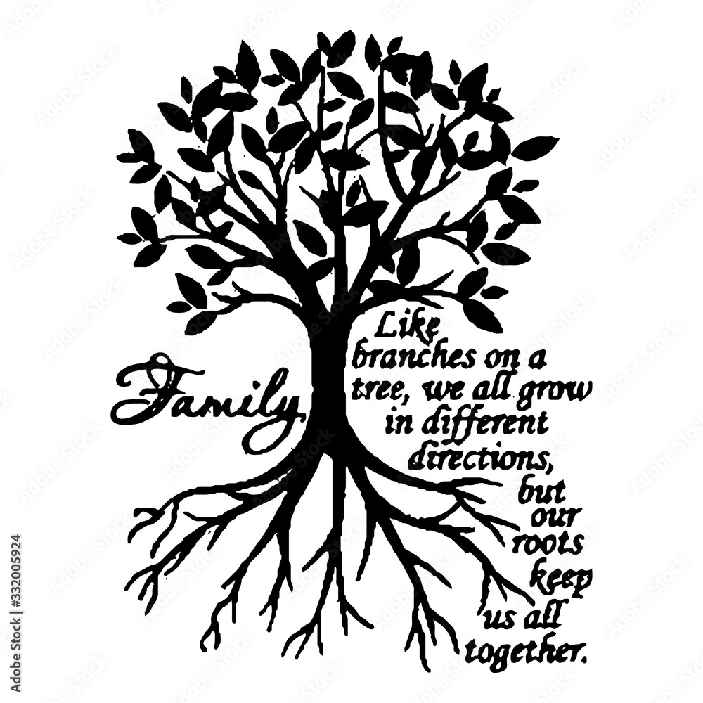 Family tree design - VECTOR Stock Vector | Adobe Stock