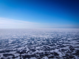 Fototapeta Na sufit - Endless Baikal Lake ice covered by snow view, Siberia, Russia