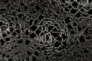 Wall Mural - dark abstract metal steel