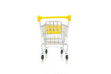 Closeup   beautiful Shopping cart 