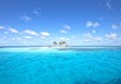 Picture perfect tropical island off the coast of belize 