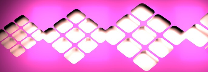 Wall Mural - Trendy banner template or website headers with abstract geometric background. 3D rendering