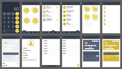 Wall Mural - protection your material ui design app user interface template