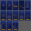 horoscope ui design app mobile user interface vector