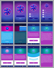 Wall Mural - horoscope ui design app mobile user interface