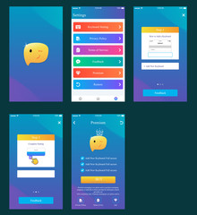 Wall Mural - keyboard app ui design moble user interface