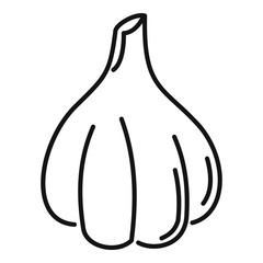 Poster - Aromatic garlic icon. Outline aromatic garlic vector icon for web design isolated on white background