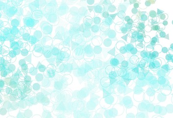 Poster - Light Green vector layout with circles, lines.