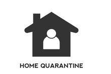 Home Quarantine Icon Vector, Safe From Corona And Stay Home Vector