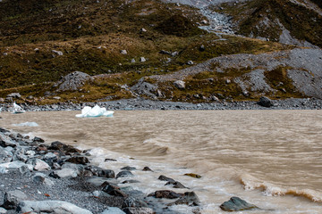 Sticker - river in winter