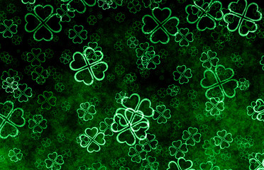 Wall Mural - lucky clovers