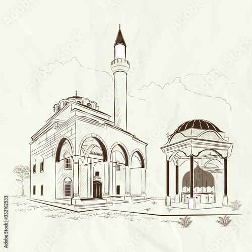 Cuadros en Lienzo Bosnia and Herzegovina Ferhadiye mosque