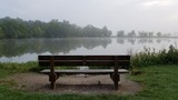 Fototapeta Konie - bench in the park