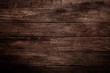 © romeof - Vintage brown wood background texture with knots and nail holes. Old painted wood wall. Brown abstract background. Vintage wooden dark horizontal boards. Front view with copy space. Background for des