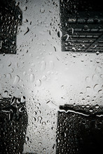 Raindrops On A Car Sunroof