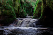 gorge of glen finnich also known as the Devil pulpit, highlands, scotland, uk.