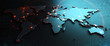 Global  Background/Connection lines around Earth globe, futuristic technology  theme background with circles and lines. Concept of internet, social media, traveling or logistics