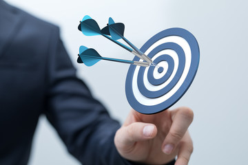 Poster - Marketing And Communication Success Concept dart.