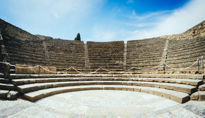 Wall Mural - ancient odeion of Pompeii