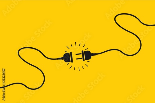 Cuadros en Lienzo Electric socket with a plug