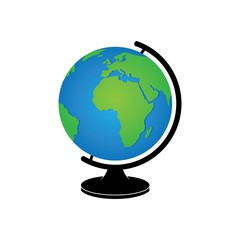 Wall Mural - earth globe icon vector illustration