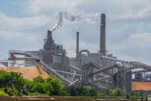 Paper Mill In Production In North East Florida. 