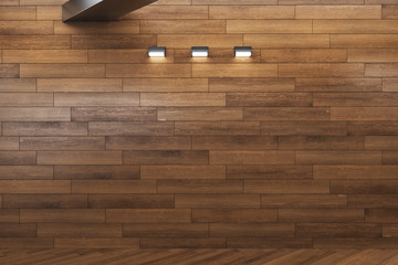 Wall Mural - Modern wooden office interior