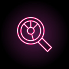 Poster - data analysis line icon on white background