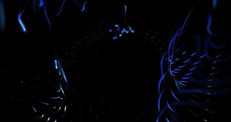 Poster - 9 glowing line particles dynamic liquid flow collection. neon streaming backgrounds. cyber binary. g