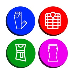 sweater icon set