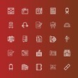 Editable 25 pen icons for web and mobile