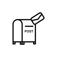 Vector Illustration, Mail Box Icon Design