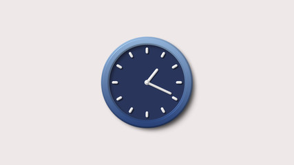 New 3d wall clock icon,clock icon,Blue clock icon,Wall clock icon