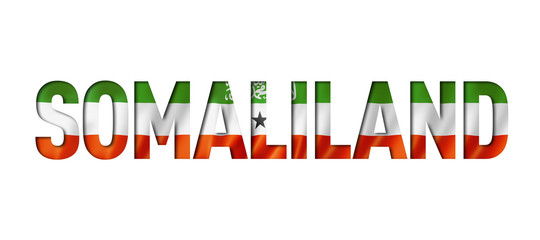 Somaliland flag text font