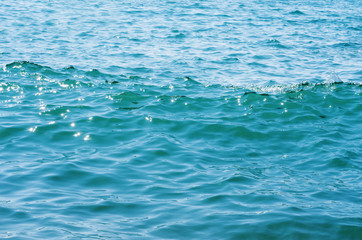 Blue sea water background texture