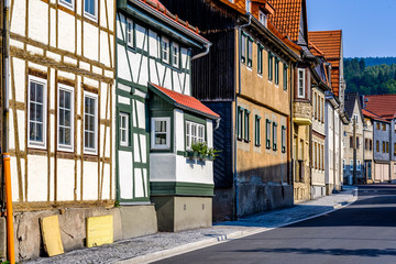 Poster - typcial half timbered facade in germany