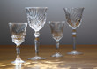 glass of wine crystal glass