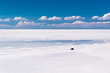 SUV car in Salar de Uyuni (Uyuni salt flats), Potosi, Bolivia