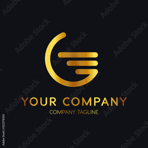 Letter G Logo Design Black Gold Modern G Logo Creative Logo Design Vector Stock Vector Adobe Stock