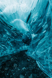 Fototapeta  - Into the blue ice cave Iceland