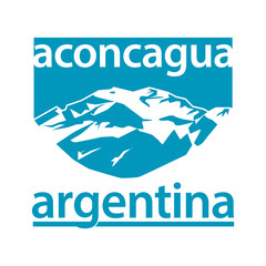 Poster - Aconcagua, mountain in the Andes mountain range, in Mendoza Province, Argentina