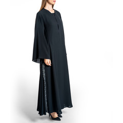 arabic muslim woman in stylish abaya, in white background - Image