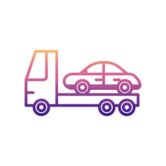 Poster - evacuator nolan icon. Simple thin line, outline vector of Cars service and repair parts icons for ui and ux, website or mobile application