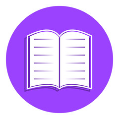 Poster - open book logo icon. Element of education icon. Premium quality graphic design icon. Signs, outline symbols collection icon for websites, web design, mobile app on white background