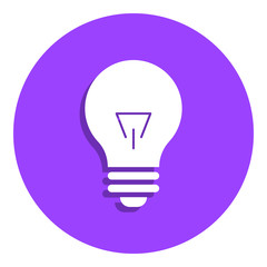 Poster - bulb icon. Element of education icon. Premium quality graphic design icon. Signs, outline symbols collection icon for websites, web design, mobile app on white background