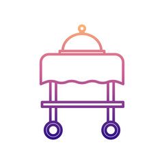 Poster - tray tray nolan icon. Simple thin line, outline vector of hotel icons for ui and ux, website or mobile application